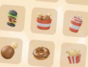 Food & Drink 3D Illustration