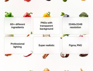 Food Ingredients Cutout Pack