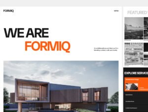 Formiq | Modern Framer Template for Architecture, Interior, and Design Studios