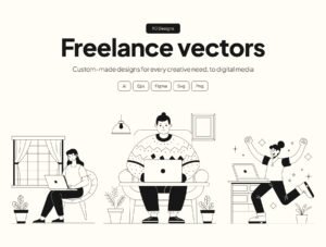 Freelance Vector Illustration Set