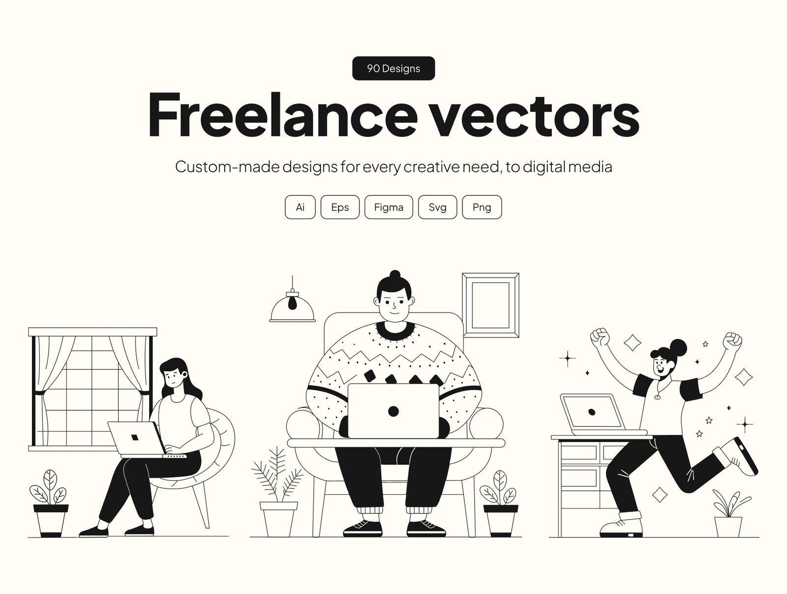 Freelance Vector Illustration Set
