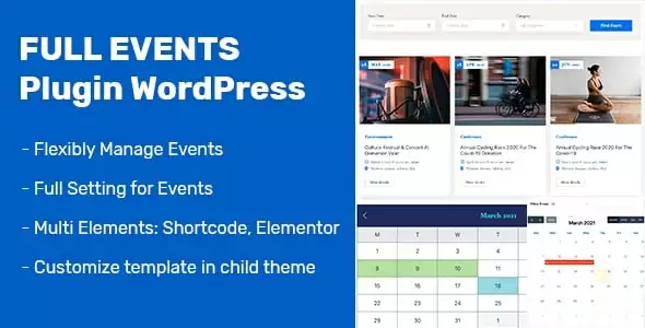 FullEvents – WordPress Event Management Plugin with WooCommerce & Elementor Support