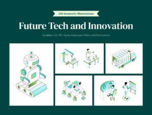 Future Tech and Innovation Isometric Illustrations