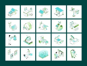 Future Tech and Innovation Isometric Illustrations