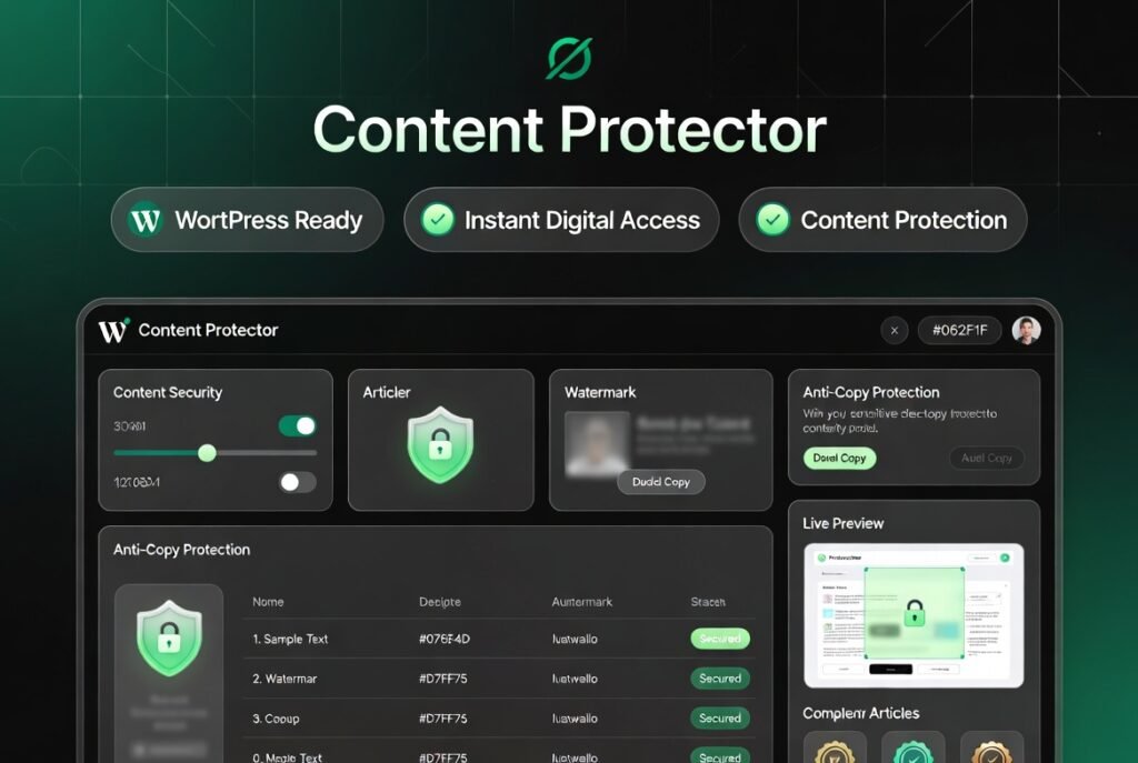Content Protector for WordPress – Prevent Your Content from Being Copied 2.0.1