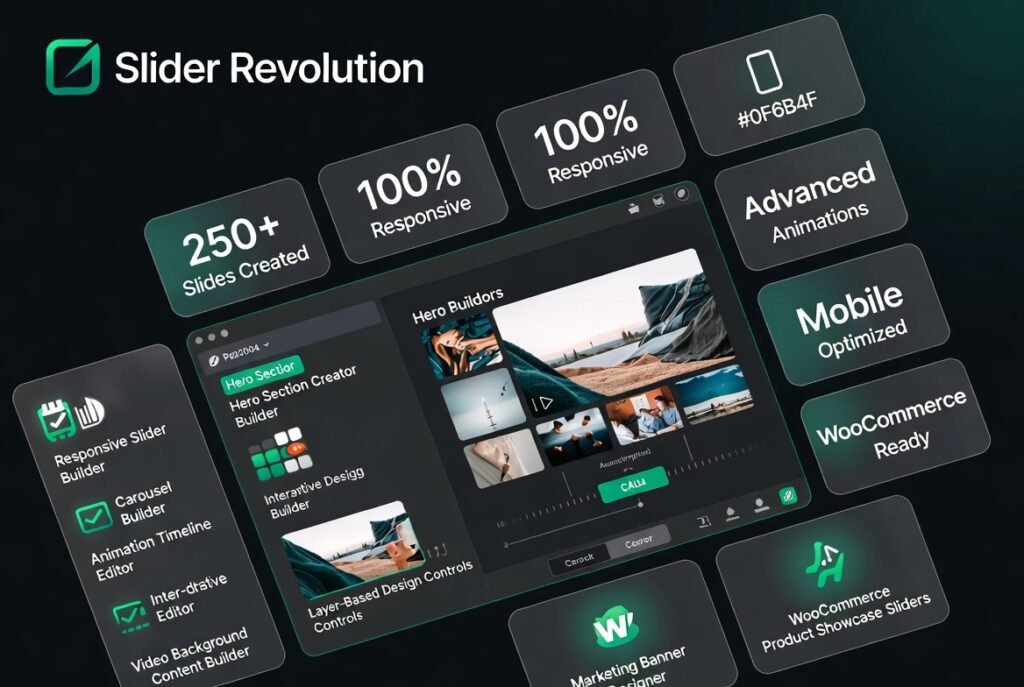 Slider Revolution 7.0.16 – Responsive WordPress Slider Builder, Hero Sections & Animated Content