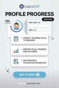 UsersWP Profile Progress Addon – WordPress Profile Completion & Gamification Plugin