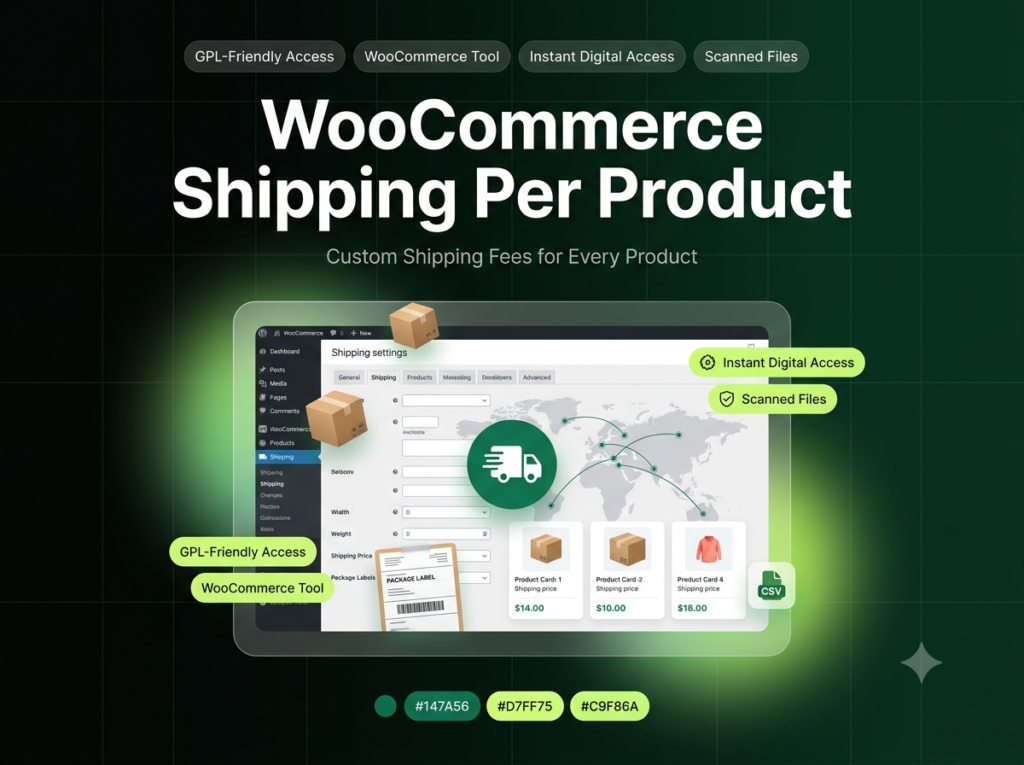 WooCommerce Shipping Per Product – Extension 2.8.0