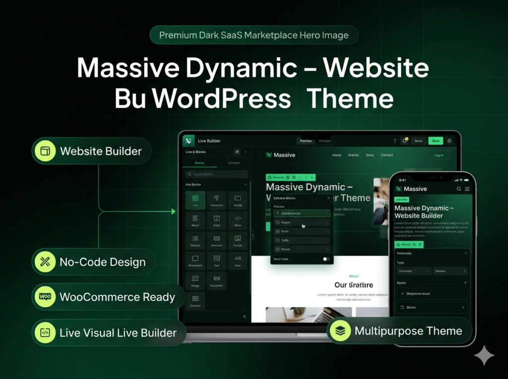 Massive Dynamic – WordPress Website Builder Theme