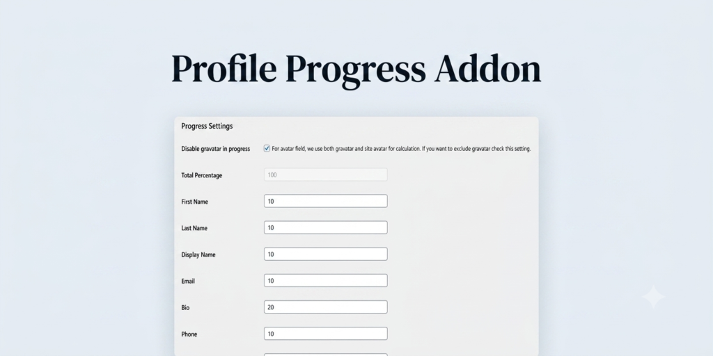 UsersWP Profile Progress Addon – WordPress Profile Completion & Gamification Plugin