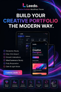 Leedo – Modern, Colorful & Creative Portfolio WordPress Theme