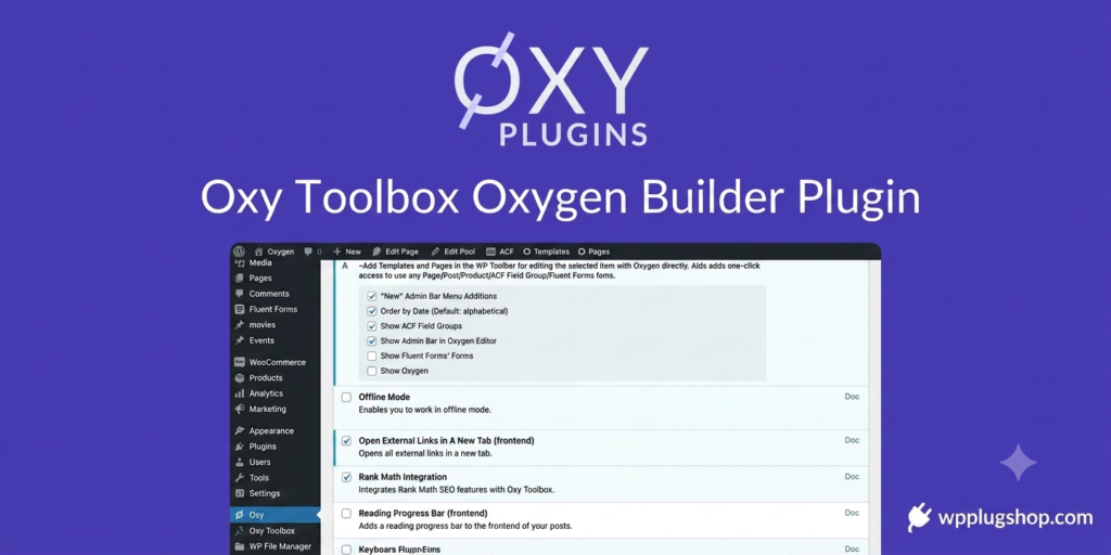 Oxy Toolbox – Advanced Developer Tools & Workflow Enhancements for Oxygen Builder