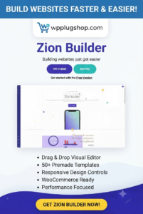 Zion Builder Pro 3.6.9 – Lightweight WordPress Page Builder & Theme Builder Plugin