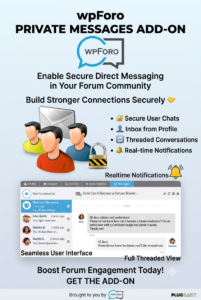 wpForo Private Messages Add-on – Secure Member Messaging for WordPress