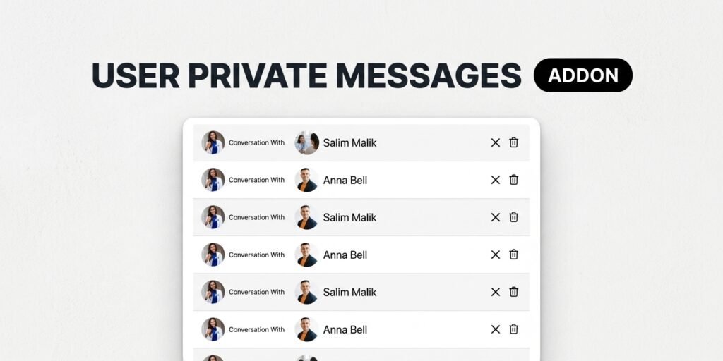 UsersWP User to User Private Messages Addon – WordPress Community Chat Plugin