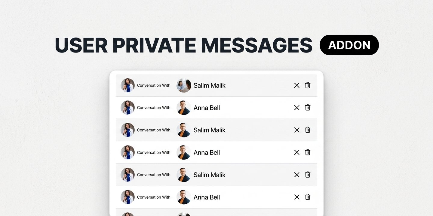 UsersWP User to User Private Messages Addon – WordPress Community Chat Plugin