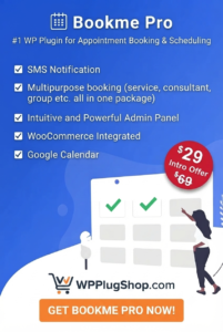 Bookme Pro WordPress Plugin – Appointment Booking & Scheduling System