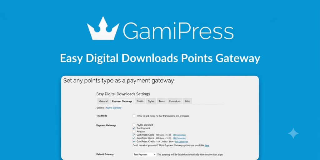 GamiPress Easy Digital Downloads Points Gateway 1.1.3 – Pay With Loyalty Points in WordPress
