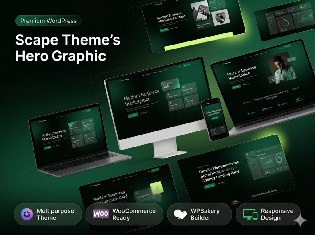 Scape – Multipurpose WordPress Theme for Business, Agency & WooCommerce Websites