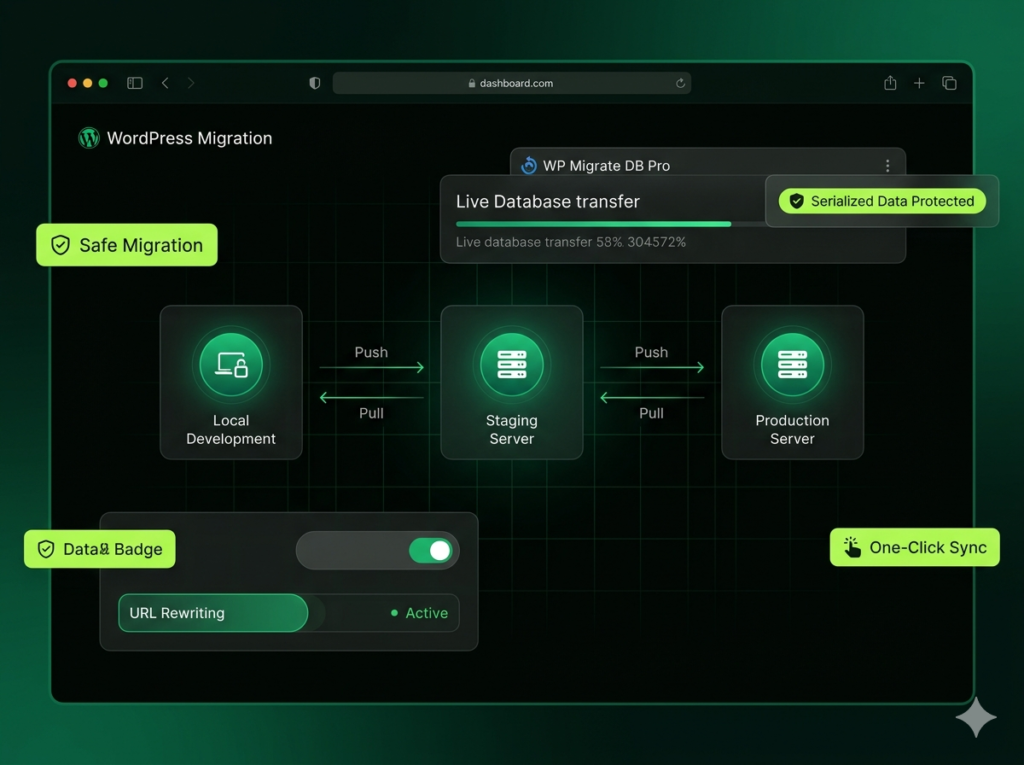 WP Migrate DB Pro – WordPress Database Migration & Staging Sync Plugin for Developers