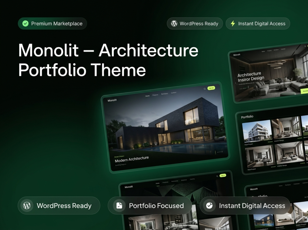 Monolit – Architecture & Interior Design Portfolio WordPress Theme