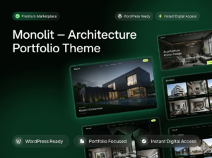Monolit – Architecture & Interior Design Portfolio WordPress Theme