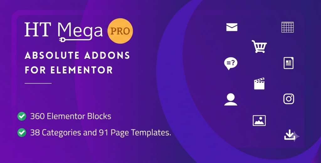 HT Mega Pro Elementor Addon – Advanced Widgets, Templates & WooCommerce Builder Tools