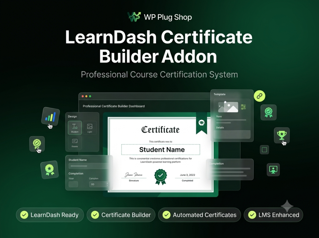 LearnDash Certificate Builder Addon – Professional Course Certificate Designer