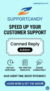 SupportCandy Canned Reply Addon 3.1.4 – Saved Replies & Help Desk Automation