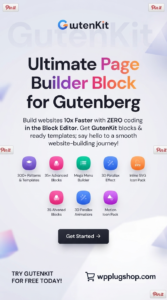 GutenKit Blocks Pro – Gutenberg Page Builder, Blocks & Templates Plugin for WordPress