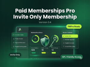 Paid Memberships Pro Invite Only Membership 0.4 – Invitation Registration Addon