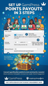 GamiPress Points Payouts – WordPress Points Withdrawal & Rewards Plugin