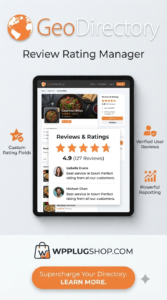 GeoDirectory Review Rating Manager Add-on – Advanced Reviews & Ratings for WordPress