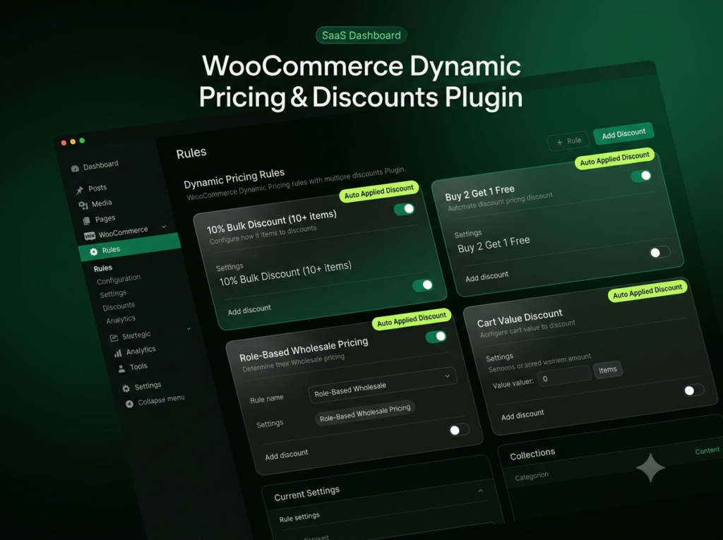 WooCommerce Dynamic Pricing & Discounts Plugin – Bulk, Tiered & Automated Discount Rules