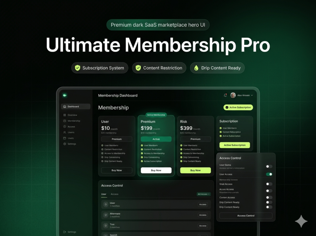 Ultimate Membership Pro WordPress Plugin – Membership, Subscription & Content Restriction System