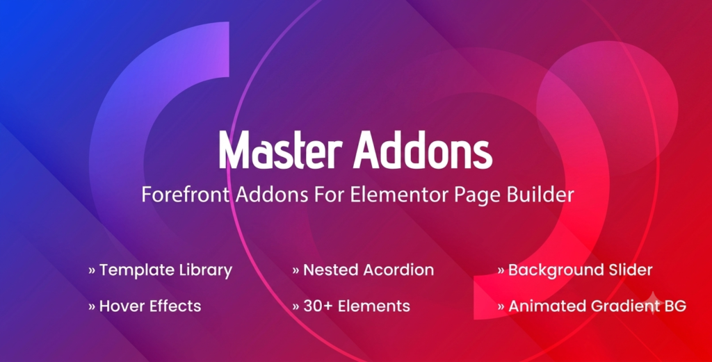 Master Addons for Elementor – All-in-One Widgets & Website Builder Toolkit