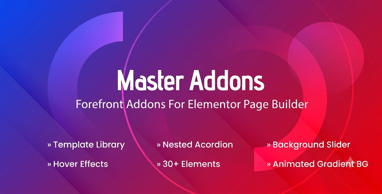Master Addons for Elementor – All-in-One Widgets & Website Builder Toolkit
