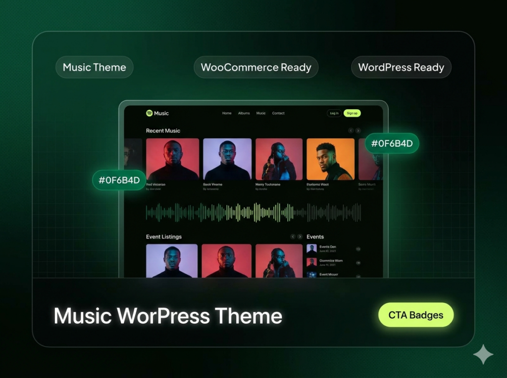 Themify Music WordPress Theme for Musicians, Bands, DJs & WooCommerce Stores