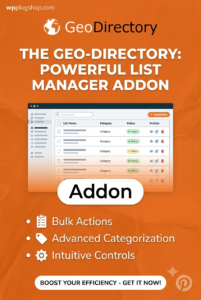 GeoDirectory List Manager Addon 2.3.9 – Favorites, Collections & Saved Lists Plugin
