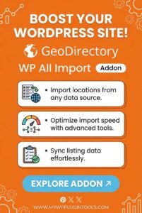 GeoDirectory WP All Import Addon – Bulk CSV & XML Directory Import Plugin
