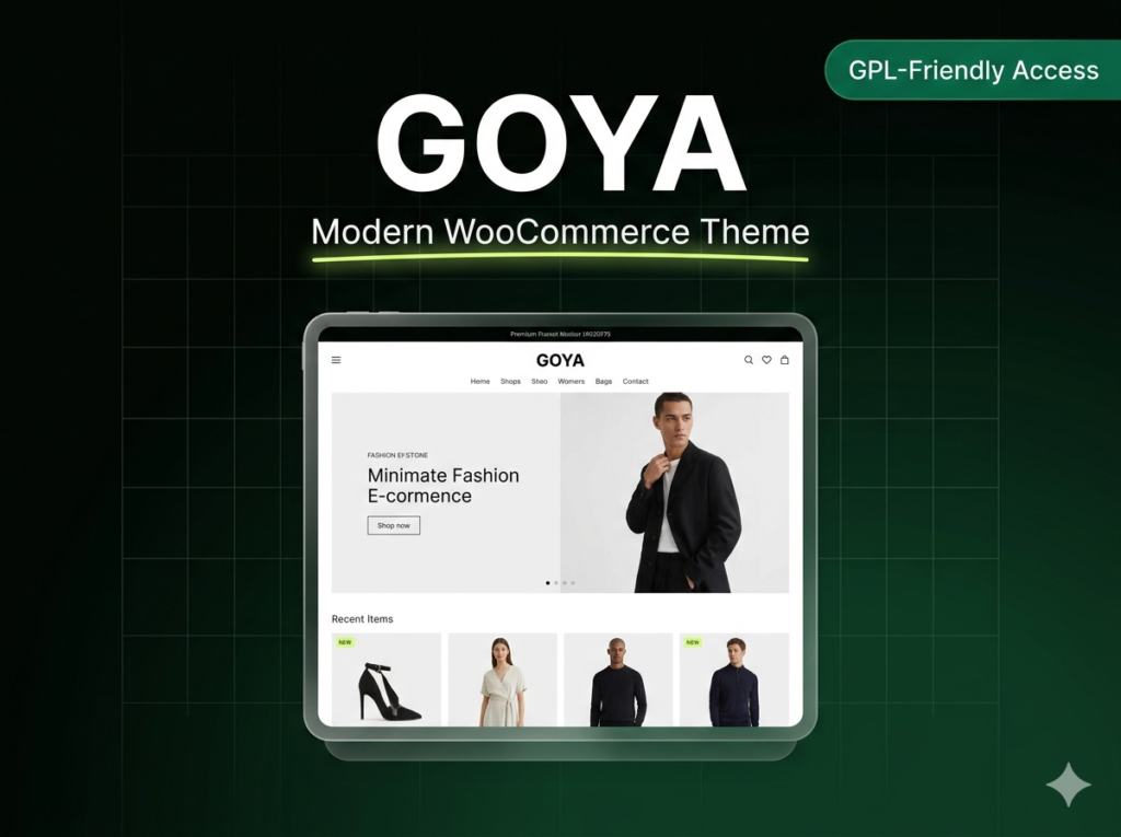 Goya Modern WooCommerce Theme | High-Converting Minimalist WordPress Shop Template