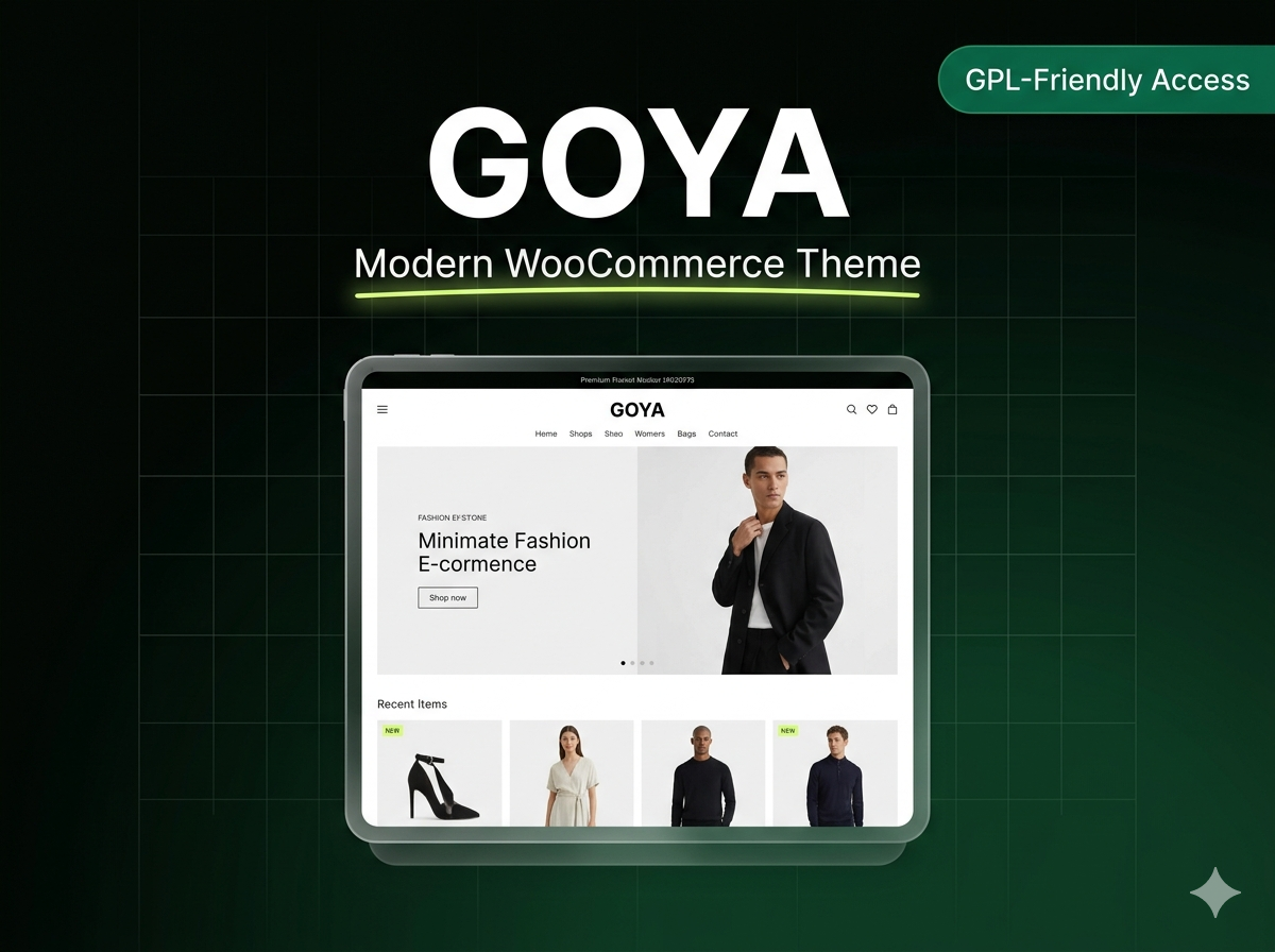 Goya Modern WooCommerce Theme | High-Converting Minimalist WordPress Shop Template