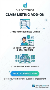 Directorist Claim Listing – Business Ownership Verification for WordPress