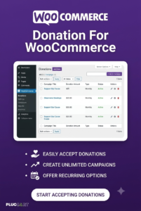 Donation for WooCommerce – Fundraising, Campaign & Recurring Donation Plugin