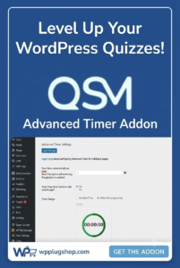 QSM Advanced Timer Addon – WordPress Quiz & Exam Timer Plugin