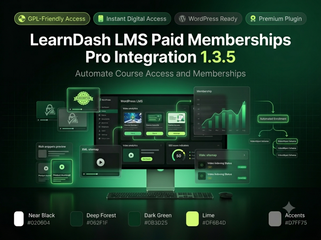 LearnDash LMS Paid Memberships Pro Integration 1.3.5 – Membership & Course Access Add-on for WordPress