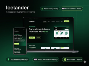 Icelander – Accessible Business & WooCommerce WordPress Theme