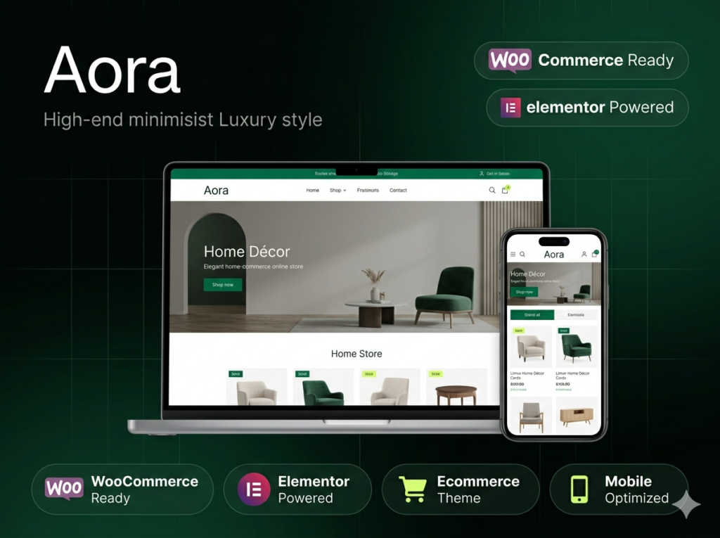 Aora – Home & Lifestyle Elementor WooCommerce Theme