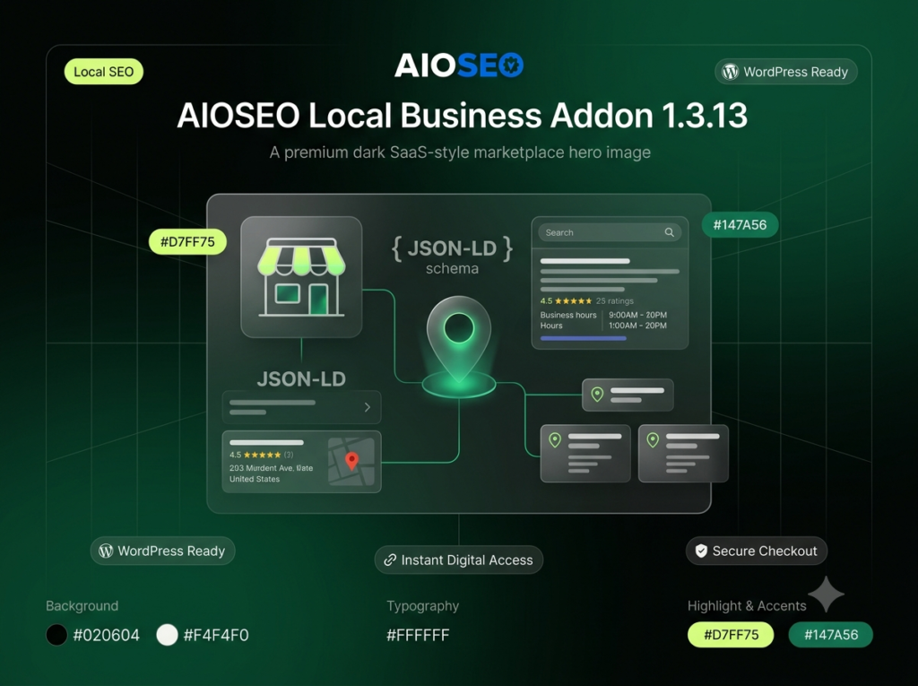 AIOSEO Local Business Addon 1.3.13 – Local SEO Plugin for WordPress