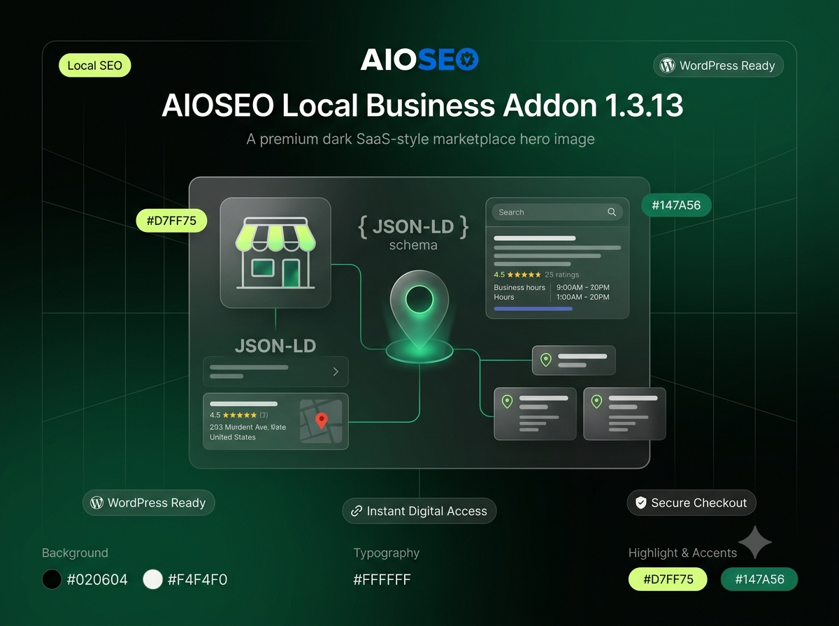 AIOSEO Local Business Addon 1.3.13 – Local SEO Plugin for WordPress